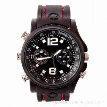 Covert Security Camera Watch, Up to 16GB Memory, Video/Audio Recording and Photo Shooting